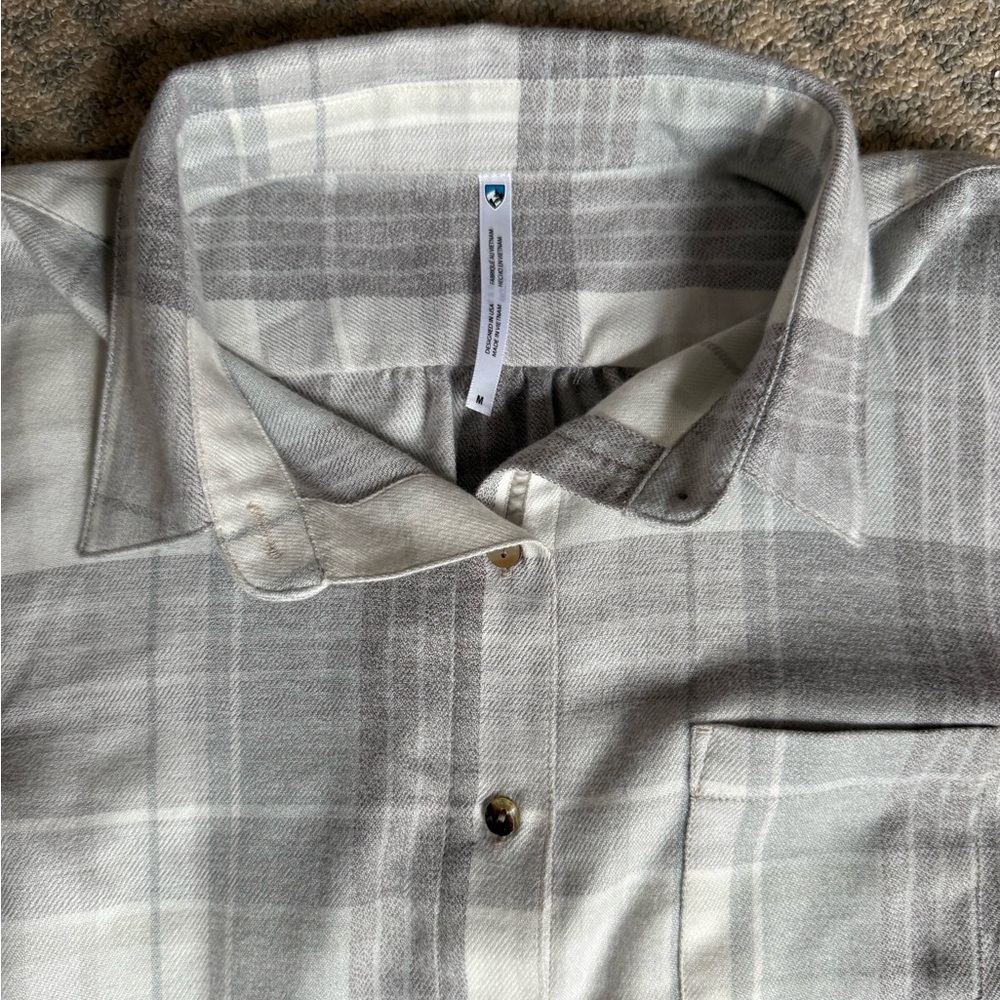NWOT Kuhl Camila Flannel- Stone - Picture 5 of 10